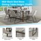 Flash Furniture 18" Light Gray LeatherSoft Dining Chairs, 2PK ET-ER18345-18-LG-BK-GG - alternate 2